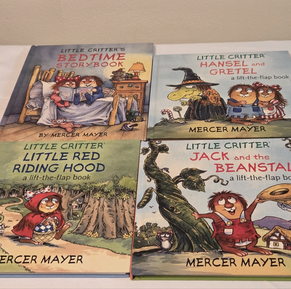Lot Of 4 Little Critters Children's Books Hardback By Mercer Mayer